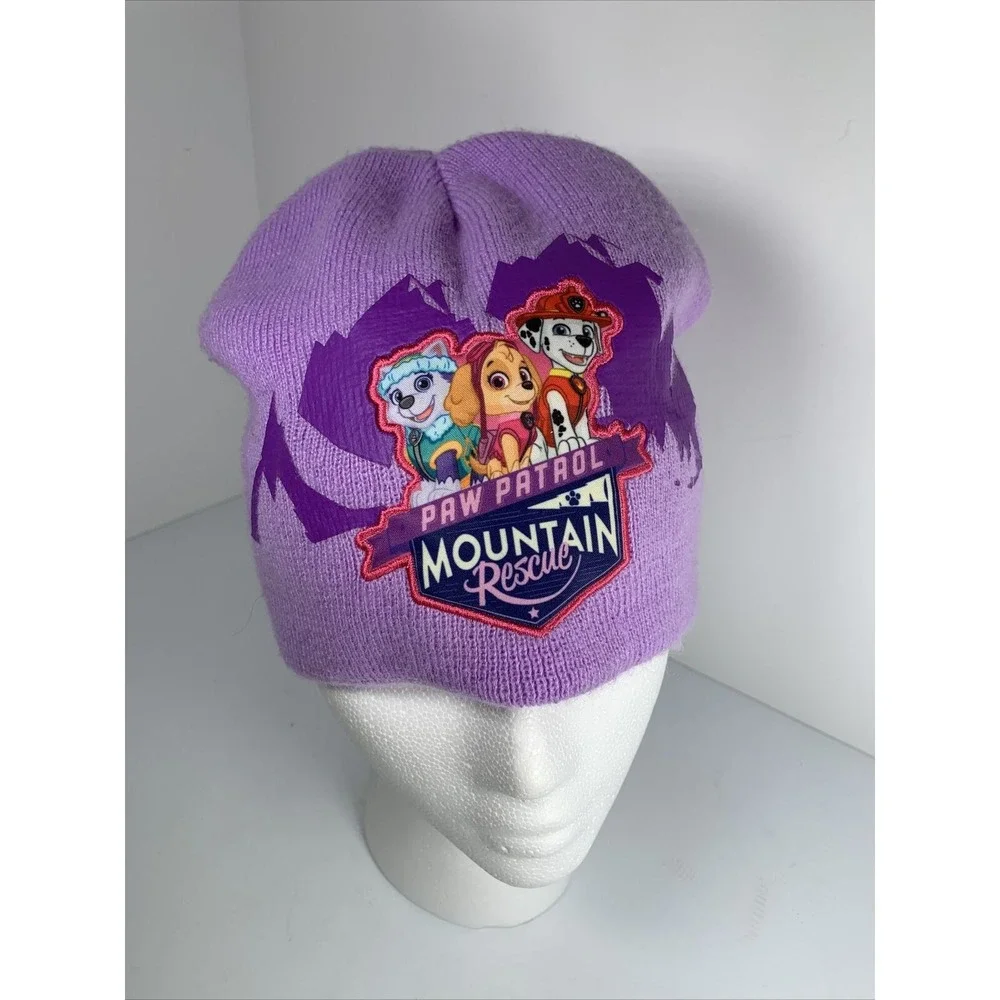 Paw Patrol Mountain Rescue‎ Girls Beanie Winter Hat Purple
